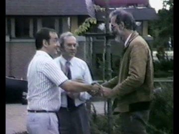 1986 Hoorn: Hoornse Brassband – Huthwaite Prize band welkom in Hoorn