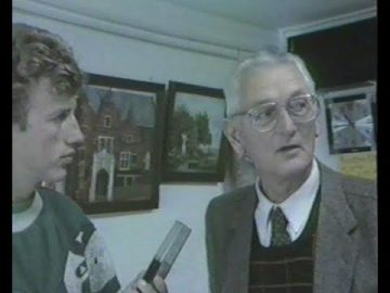 1987 Hoorn: Buurthuis t Slot expositie schilderijen Dhr. Boschma