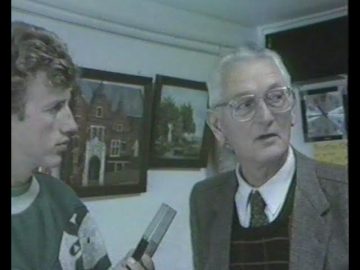 1987 Hoorn: Buurthuis t Slot expositie schilderijen Dhr. Bosma