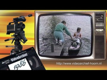 1986 Hoorn: Surfplank omgebouwd tot speedboot