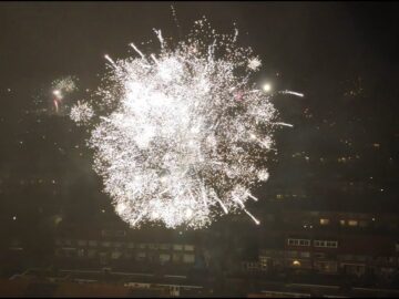 Vuurwerk 2023 – 2024 boven Wervershoof [drone]